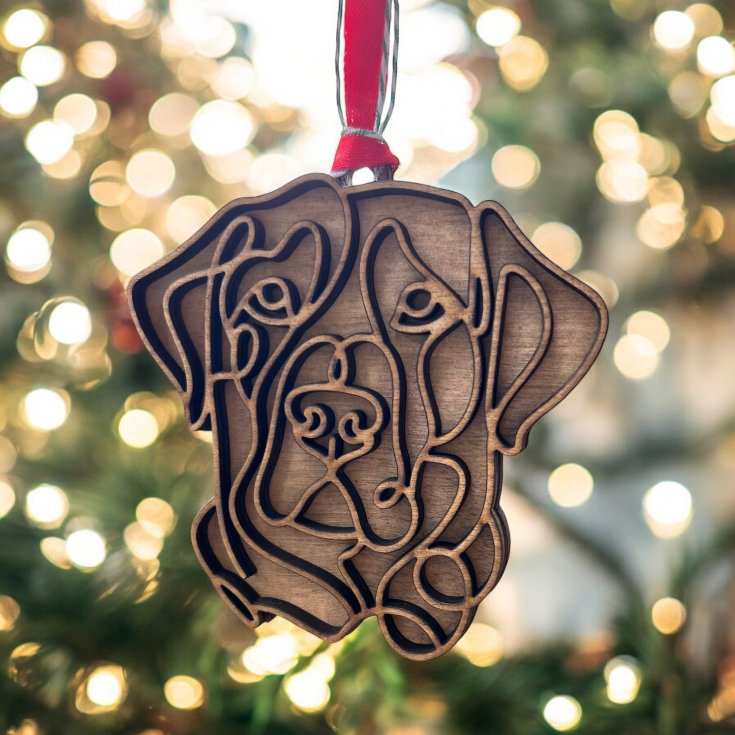 Paws & Joy: Custom Dog Breed Christmas Ornament